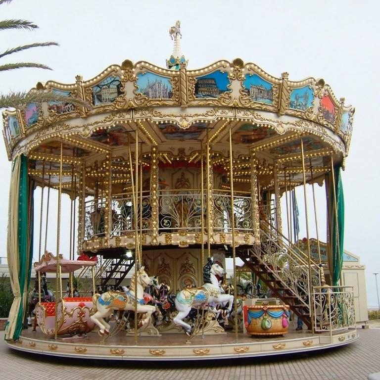 MERRY GO ROUND double deck 10.6MT Park Rides Lamborghini